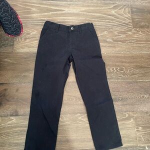 French Toast Black Straight-Leg Kids Chino Pants